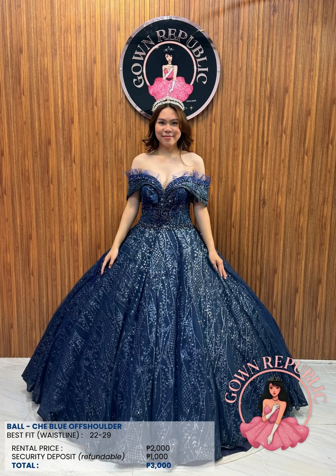 Ball Gowns: Blue 125
